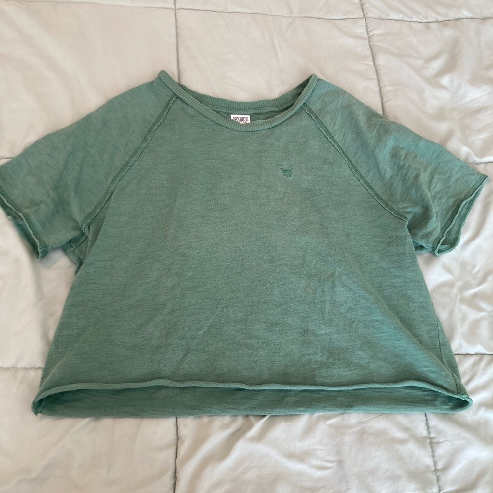 PINK Victorias Secret Summer Lounge Cropped Shirt